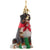 Kurt Adler Bernese Mountain Dog with Red Bow Glass Ornament | Putti Christmas 