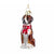 Kurt Adler Boxer with Red Scarf Glass Ornament
