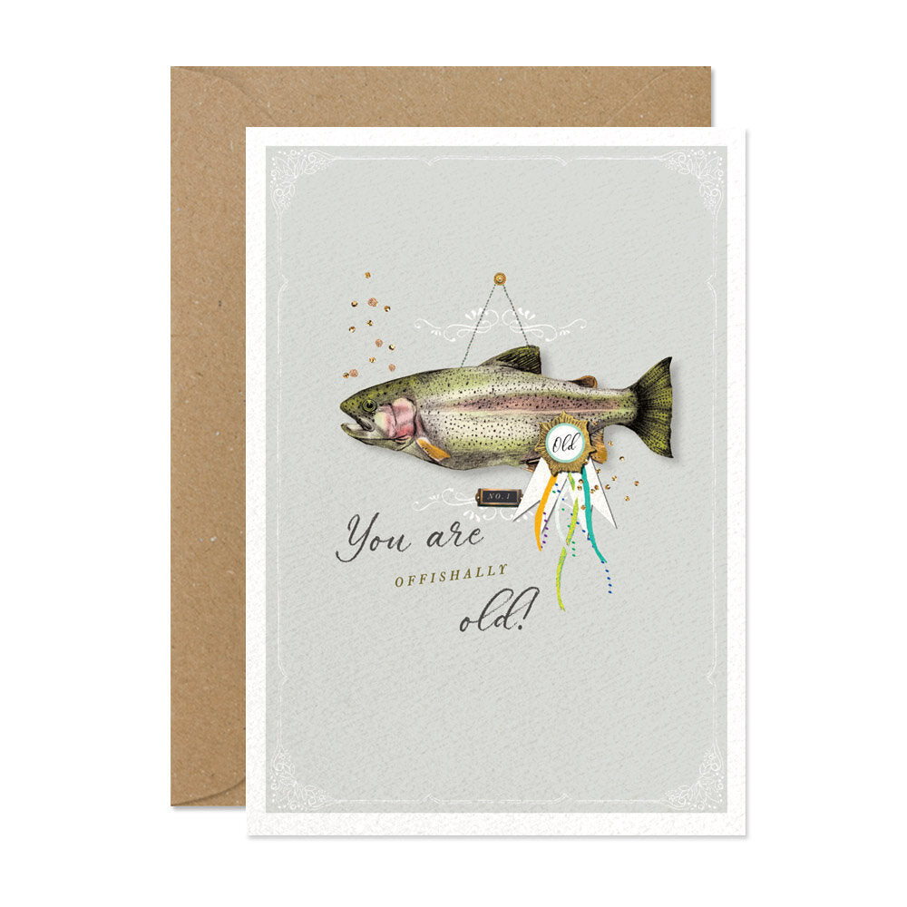 "You are Offishally Old" Greeting Card  | Putti Celebrations 