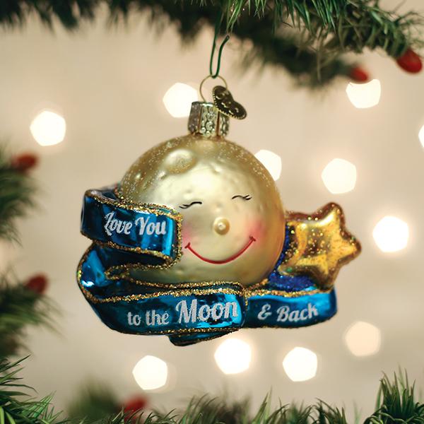 Old World Christmas Love You to the Moon and Back Christmas Ornament | Putti 