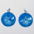 Sullivans Blue Etched Snowflake Glass Ornament | Putti Celebrations 