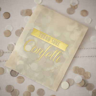 Vintage Style Confetti Envelopes - Gold, GR-Ginger Ray UK, Putti Fine Furnishings