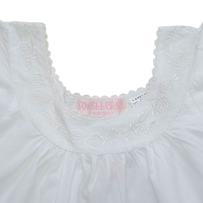 "Clementine" White Cotton Night Dress