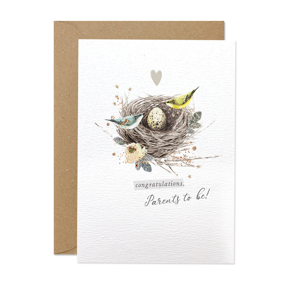 "Congratulations Parents to be" Nest Greeting Card  | Putti Celebrations 