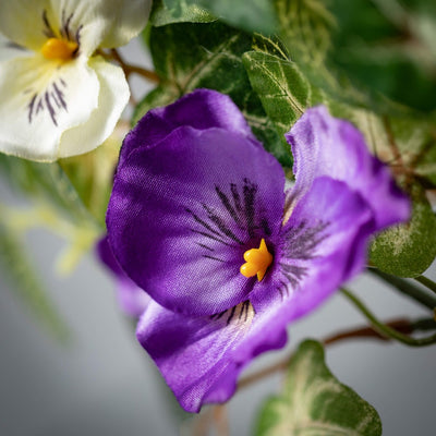 Pansy Greens Wreath