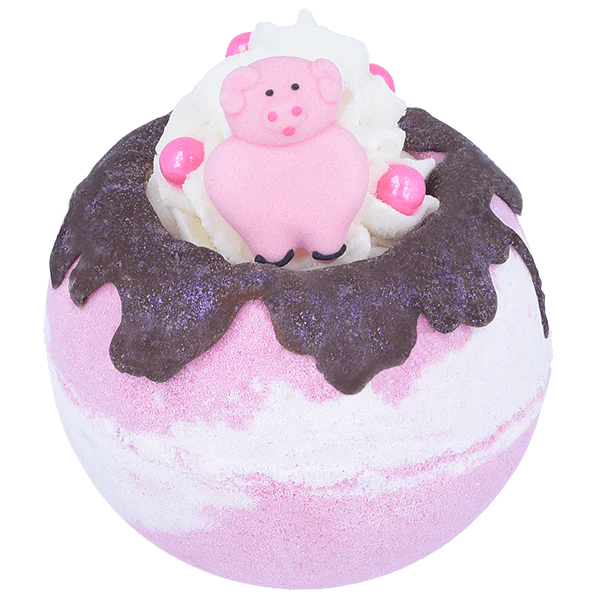 Bomb Cosmetics UK "Piggy in the Middle" Bath Bomb Blaster | Le Pettite Putti 