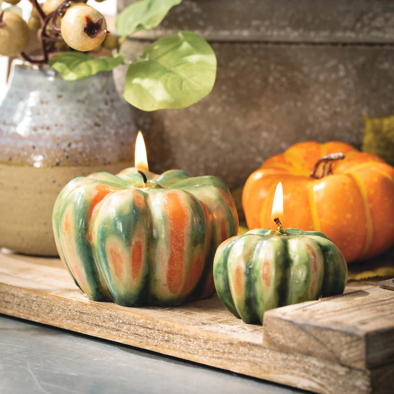 Vance Kitra Green Pumpkin Candle | Putti Fine Furnishings 