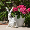 White Hare Figures - set of 2
