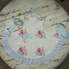 Miss Rose Sister Violet Child's White Posy Bell Apron, MRSV-Miss Rose Sister Violet, Putti Fine Furnishings