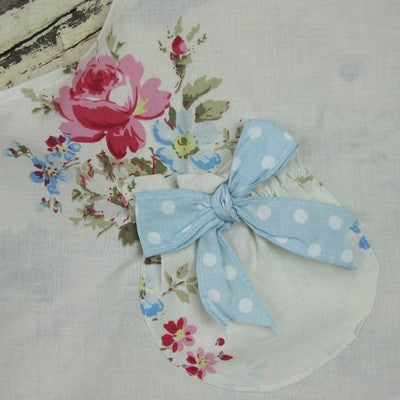 Miss Rose Sister Violet Child's White Posy Bell Apron, MRSV-Miss Rose Sister Violet, Putti Fine Furnishings