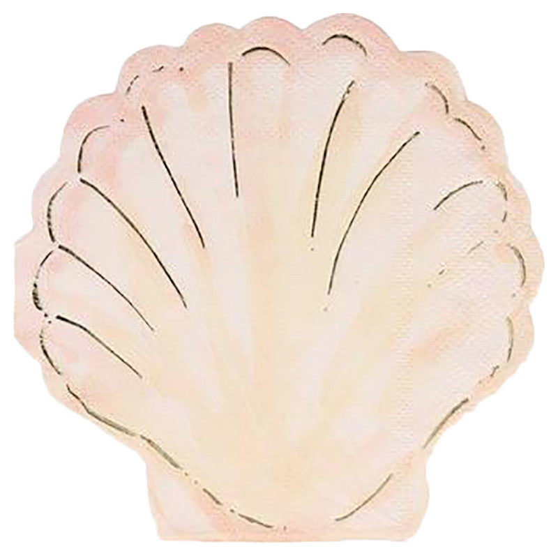 Watercolour Clam Napkins | Putti Party Supplies 