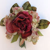 Miss Rose Sister Violet Victorian Rose Posy - Burgundy & Mint Pink, MRSV-Miss Rose Sister Violet, Putti Fine Furnishings