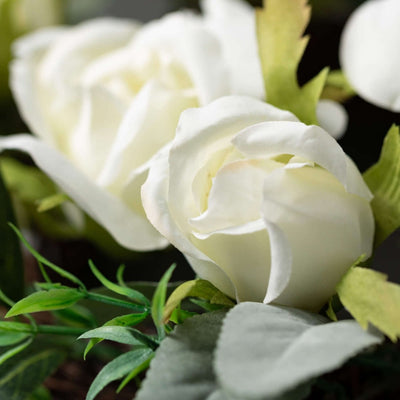 Creamy White Rose Garland | Putti Fine Furnishings Canada