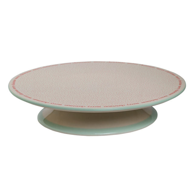 Bloomingville "Merry Christmas" Cake Pedestal | Putti Christmas Canada 