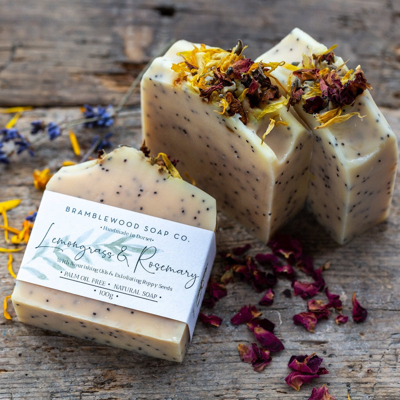Bramblewood Lemongrass & Rosemary Handmade Soap | Putti Fine Furnishings 