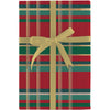 Classic Holiday Plaid Christmas Wrapping Paper Roll