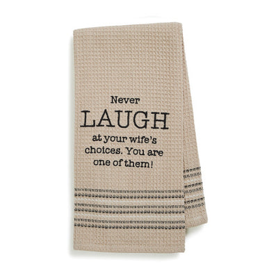 Dry Wit Towel - Laugh, MB-Mona B - Design Home, Putti Fine Furnishings