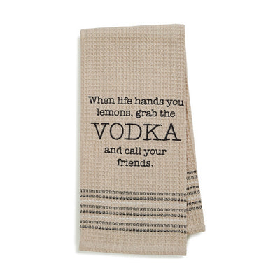 Dry Wit Towel - Vodka, MB-Mona B - Design Home, Putti Fine Furnishings