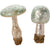 Sage Green and Silver Glass Mushroom with Clip Ornament | Putti Christmas 