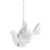 White Metal Dove Ornament