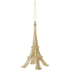 Champagne Gold Glitter Acrylic Eiffel Tower Ornament