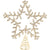 Mirrored Jewel Star Tree Topper on Gold Wire Frame
