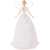 Small White Fairy Tree Topper with Silver Wings