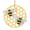 Wood Honeycomb Ornament | Putti Decorations Canada