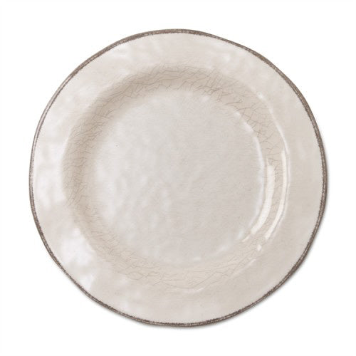 "Veranda" Bamboo Melamine Salad Plates set of 4 - Ivory