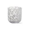 White Confetti Tumbler Glass
