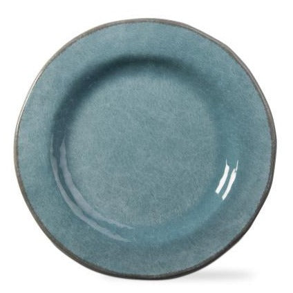 "Veranda" Bamboo Melamine Dinner Plates set of 4 - Aqua