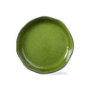 "Veranda" Bamboo Melamine Large Shallow Serving Bowl - Green
