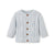 Elegant Baby Leaf Pointelle Knit Cardigan - Pale Blue | Le Petite Putti Canada