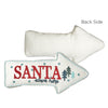 "Santa Stop Here" Arrow Pillow