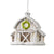 White Winter Barn Glass Ornament | Putti Christmas Canada 
