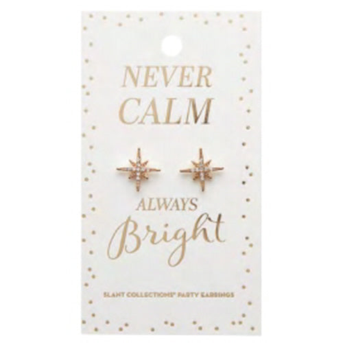 "Never Calm Always Bright" North Star Party Earrings | Putti Fine Fashions 