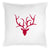 Red and White Anters Euro Pillow