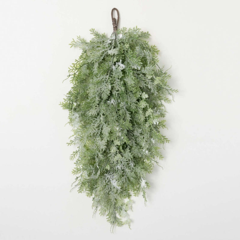 Frosted Fern Hanging Swag