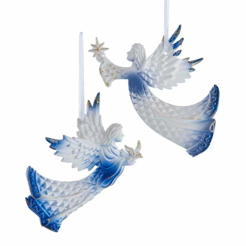 Kurt Adler Indigo Dreams Angel Ornament
