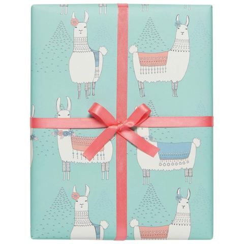 Llamarama Gift Wrap Roll | Putti Fine Furnishings 