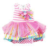 Striped 2nd Birthday Girl Dress, MP-Mud Pie, Putti Fine Furnishings