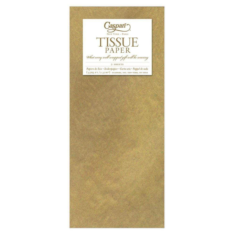 Caspari Metallic Gold Christmas Tissue | Putti Christmas 