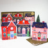 Trio of Christmas Houses Boxed Greeting Cards