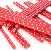 Polka Dot Paper Straws - Red and White, GR-Ginger Ray UK, Putti Fine Furnishings