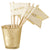  Wedding Flags - Ivory and Metallic Gold, GR-Ginger Ray UK, Putti Fine Furnishings