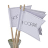 Wedding Flags - White and Metallic Silver, GR-Ginger Ray UK, Putti Fine Furnishings