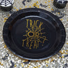 Gold Foiled "Trick or Treat" Halloween - Paper Plates, GR-Ginger Ray UK, Putti Fine Furnishings