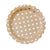  Kraft Gold Foil Dot - Paper Plates, GR-Ginger Ray UK, Putti Fine Furnishings