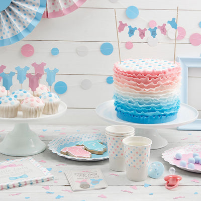 Pink and Blue Baby Grow Cup Cake Toppers, GR-Ginger Ray UK, Putti Fine Furnishings