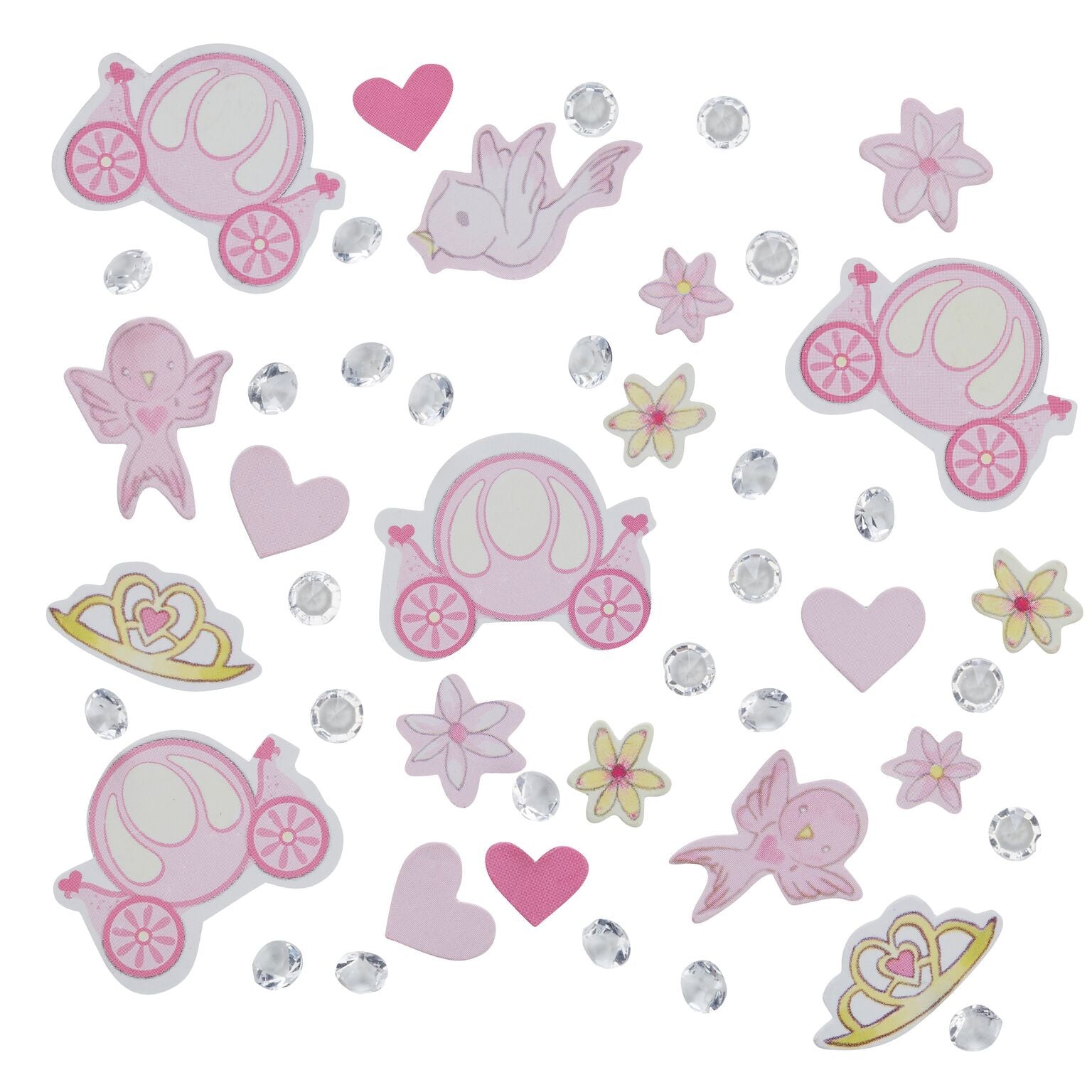  Princess Tiara and Crystal Party Confetti, GR-Ginger Ray UK, Putti Fine Furnishings